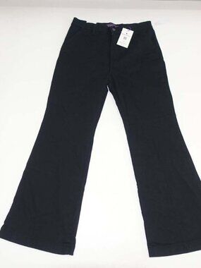 Gloria Vanderbilt Women's Trouser Flare Jeans Size 14 NWT Black 32" Inseam Denim